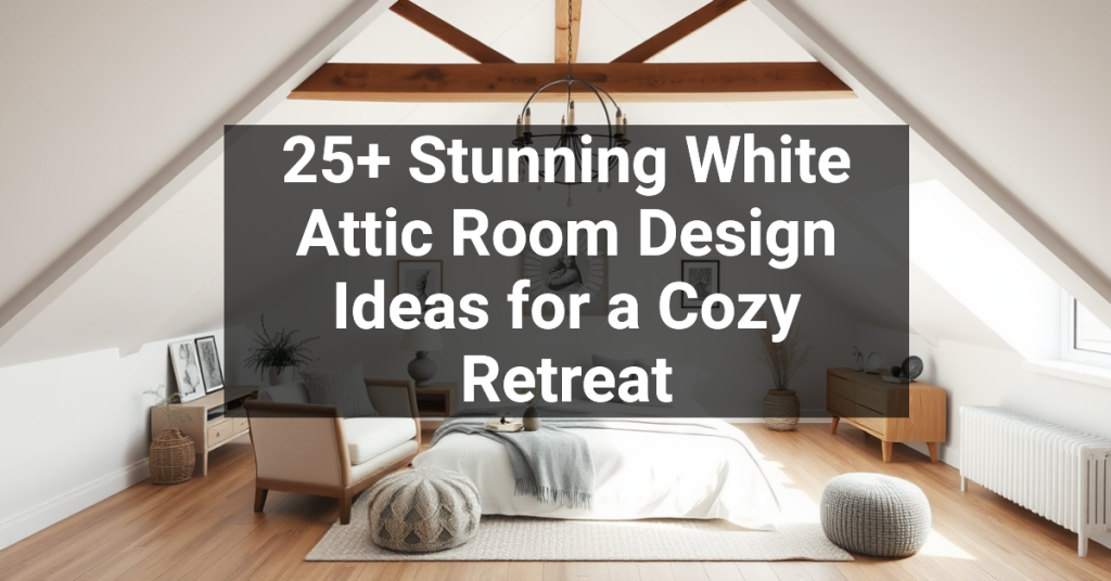 25+ Stunning White Attic Room Design Ideas for a Cozy Retreat