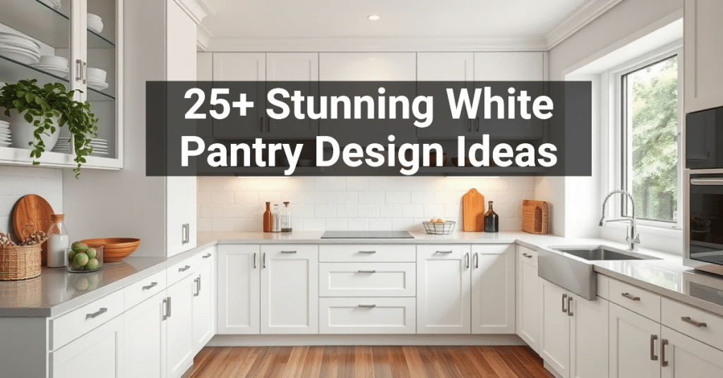 25+ Stunning White Pantry Design Ideas