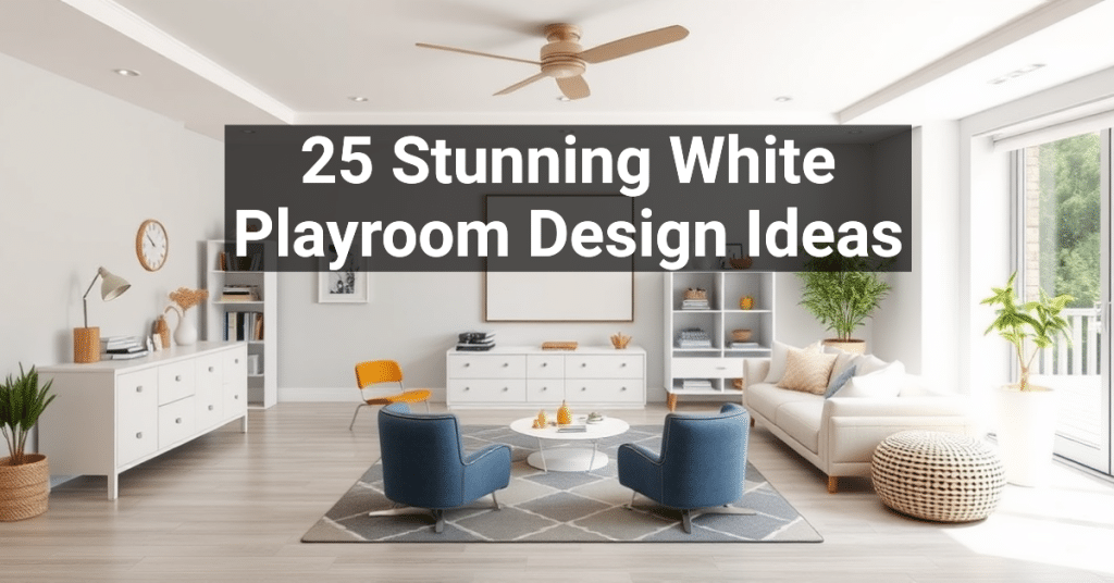 25 Stunning White Playroom Design Ideas