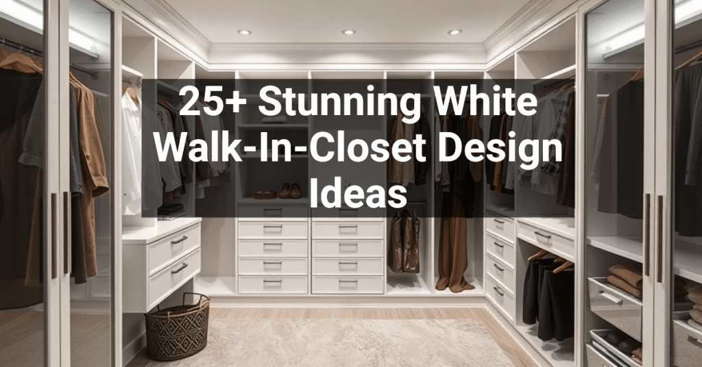 25+ Stunning White Walk-In-Closet Design Ideas