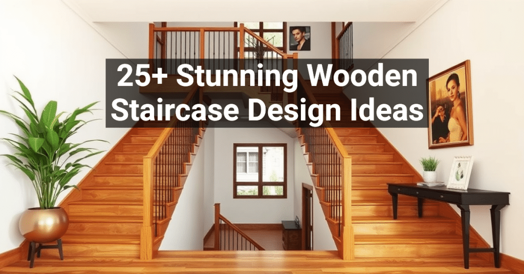 25+ Stunning Wooden Staircase Design Ideas