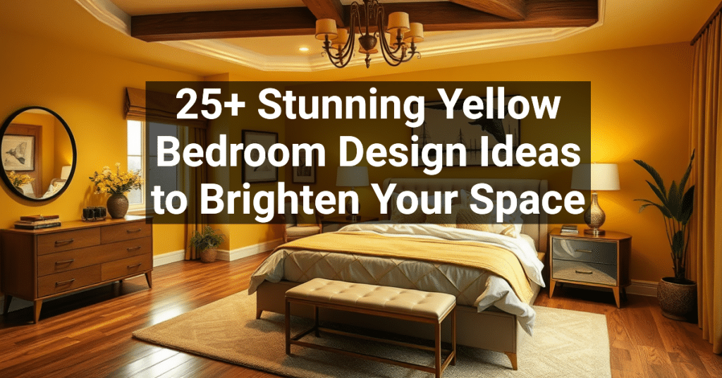 25+ Stunning Yellow Bedroom Design Ideas to Brighten Your Space