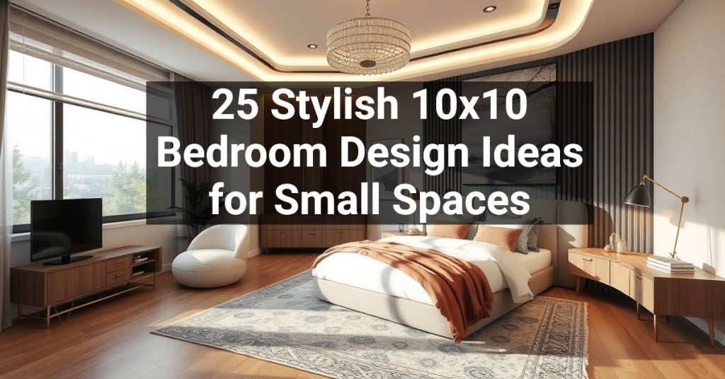 25 Stylish 10x10 Bedroom Design Ideas for Small Spaces