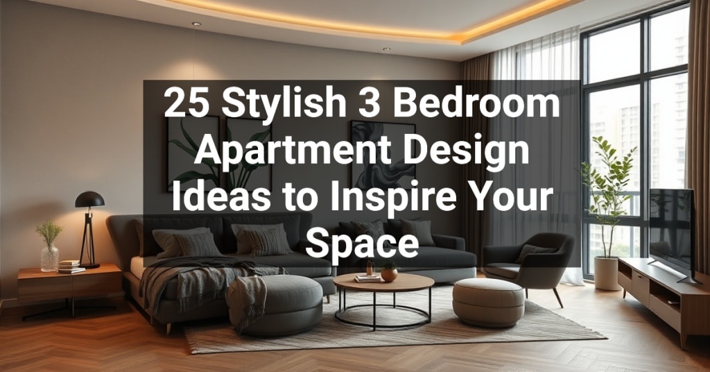 25 Stylish 3 Bedroom Apartment Design Ideas to Inspire Your Space