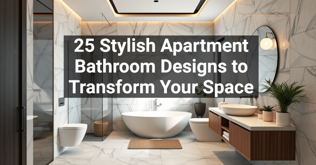 25 Stylish Apartment Bathroom Designs to Transform Your Space