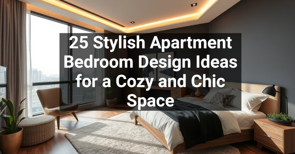 25 Stylish Apartment Bedroom Design Ideas for a Cozy and Chic Space