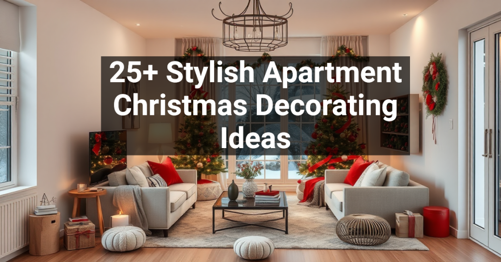 25+ Stylish Apartment Christmas Decorating Ideas