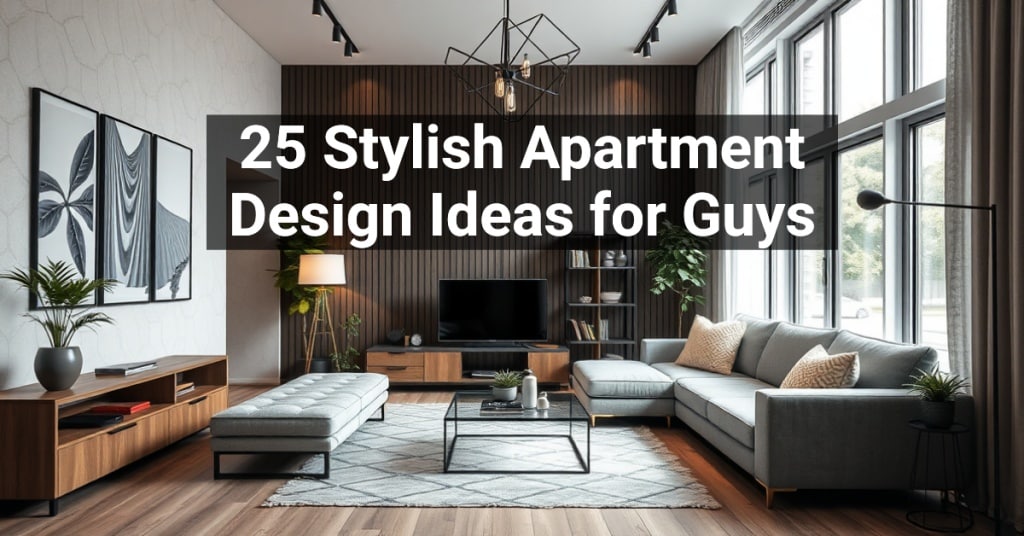 25 Stylish Apartment Design Ideas for Guys