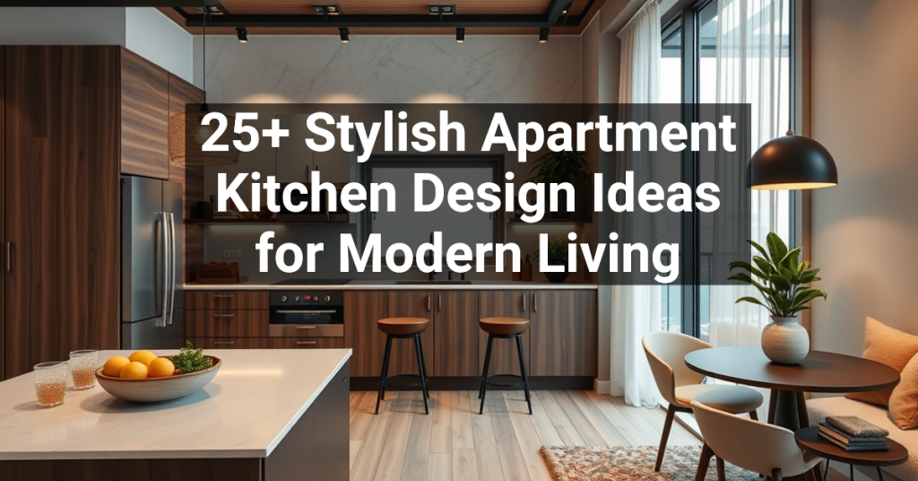 25+ Stylish Apartment Kitchen Design Ideas for Modern Living