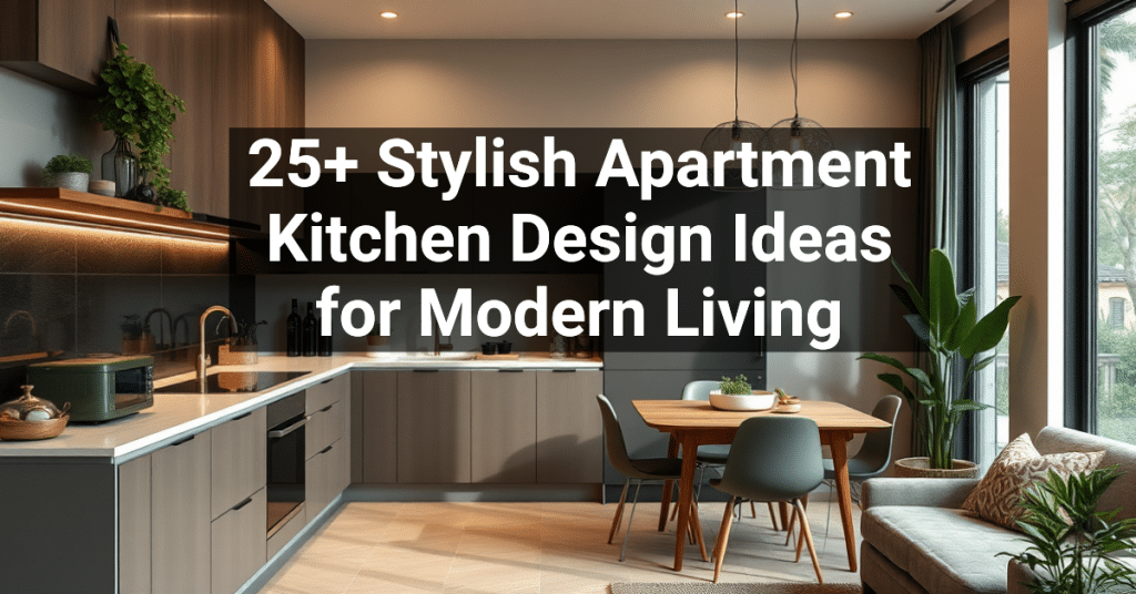 25+ Stylish Apartment Kitchen Design Ideas for Modern Living