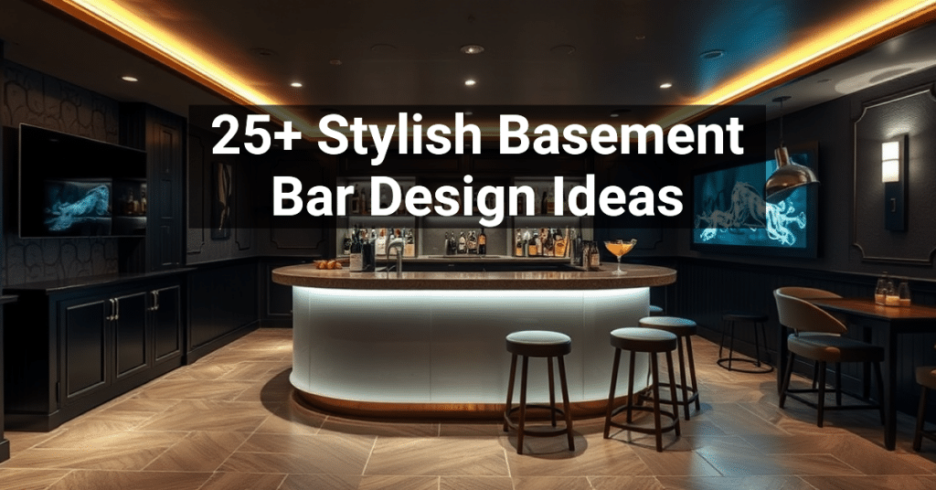 25+ Stylish Basement Bar Design Ideas