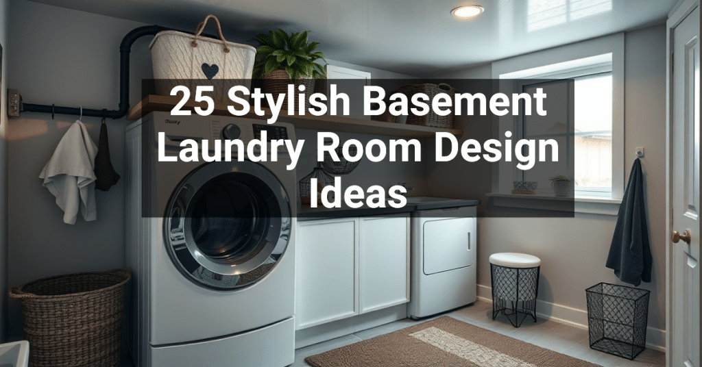 25 Stylish Basement Laundry Room Design Ideas