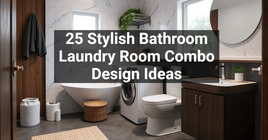 25 Stylish Bathroom Laundry Room Combo Design Ideas