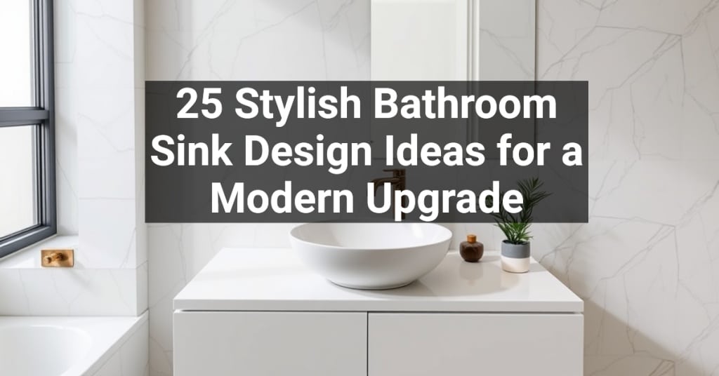 25 Stylish Bathroom Sink Design Ideas for a Modern Upgrade