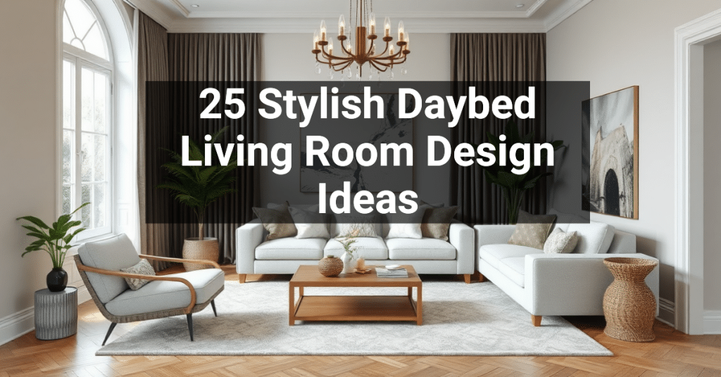 25 Stylish Daybed Living Room Design Ideas