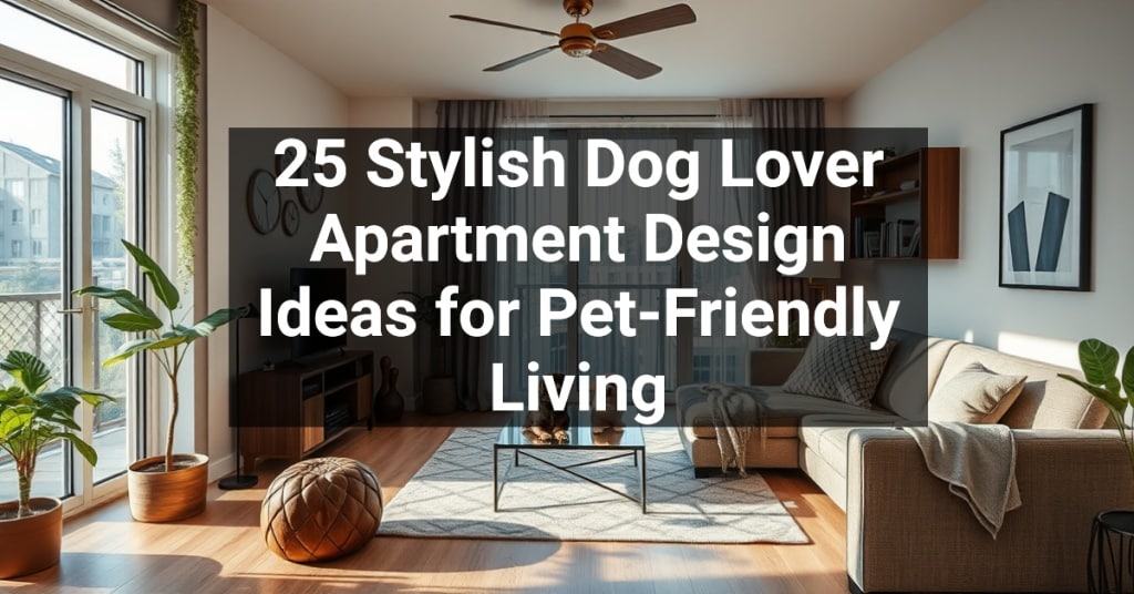 25 Stylish Dog Lover Apartment Design Ideas for Pet-Friendly Living