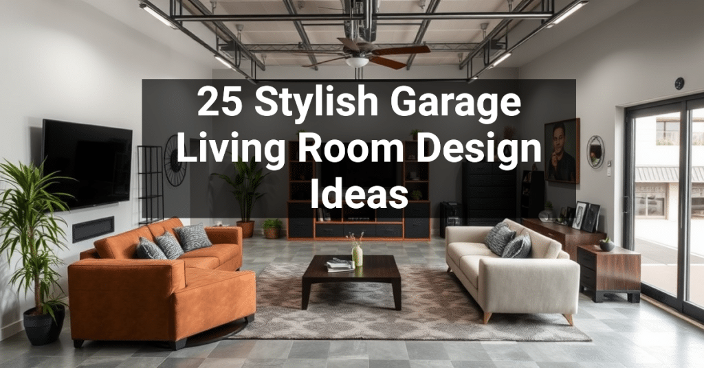 25 Stylish Garage Living Room Design Ideas