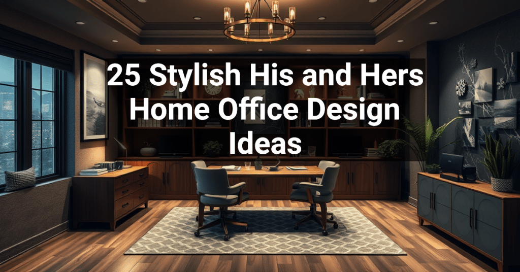 25 Stylish His and Hers Home Office Design Ideas