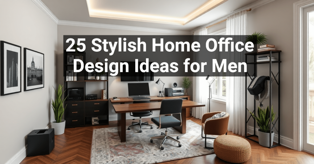 25 Stylish Home Office Design Ideas for Men