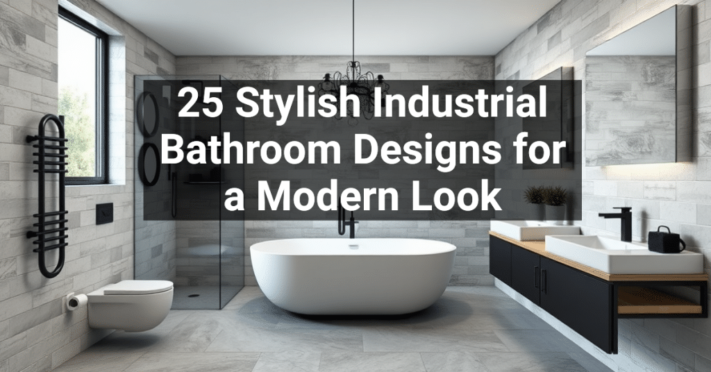 25 Stylish Industrial Bathroom Designs for a Modern Look