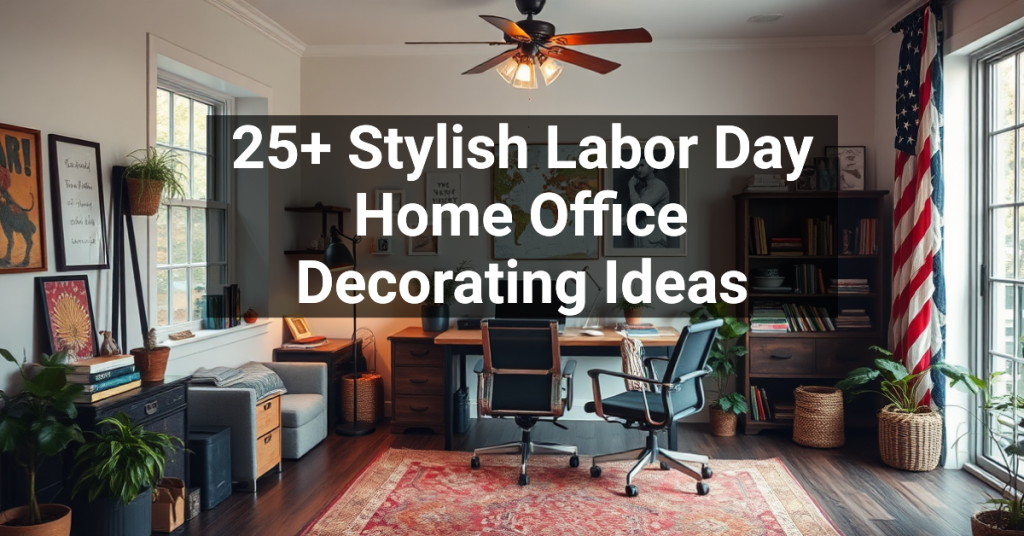 25+ Stylish Labor Day Home Office Decorating Ideas