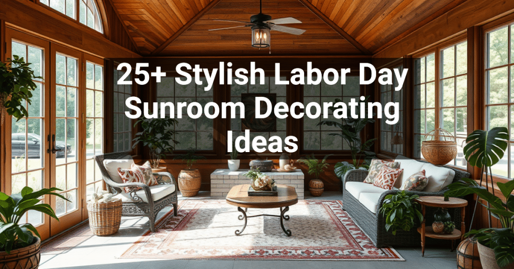 25+ Stylish Labor Day Sunroom Decorating Ideas