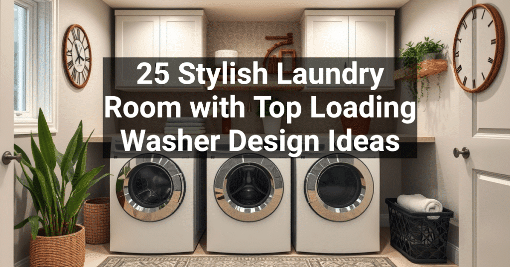 25 Stylish Laundry Room with Top Loading Washer Design Ideas