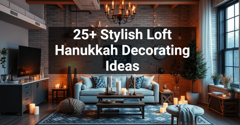 25+ Stylish Loft Hanukkah Decorating Ideas