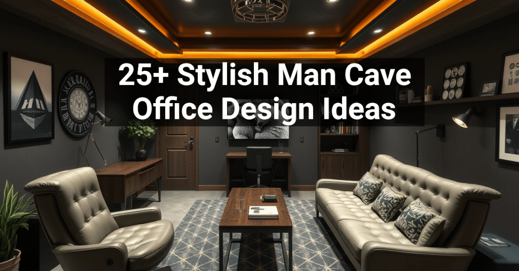 25+ Stylish Man Cave Office Design Ideas