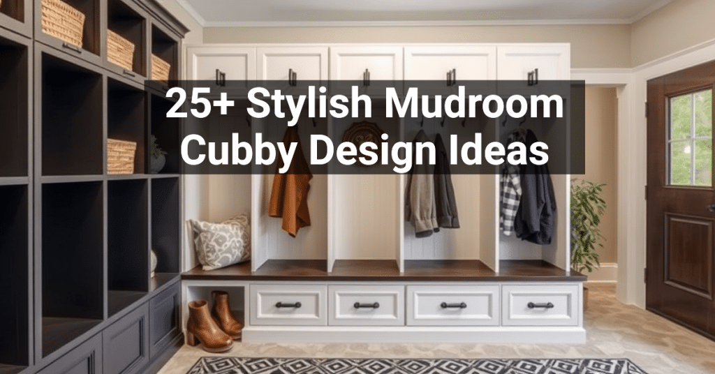 25+ Stylish Mudroom Cubby Design Ideas