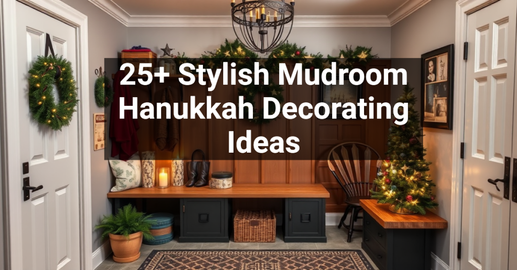 25+ Stylish Mudroom Hanukkah Decorating Ideas