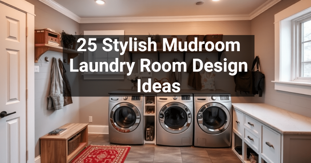 25 Stylish Mudroom Laundry Room Design Ideas