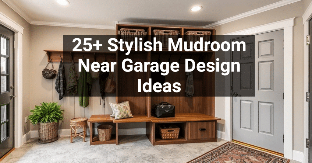 25+ Stylish Mudroom Near Garage Design Ideas