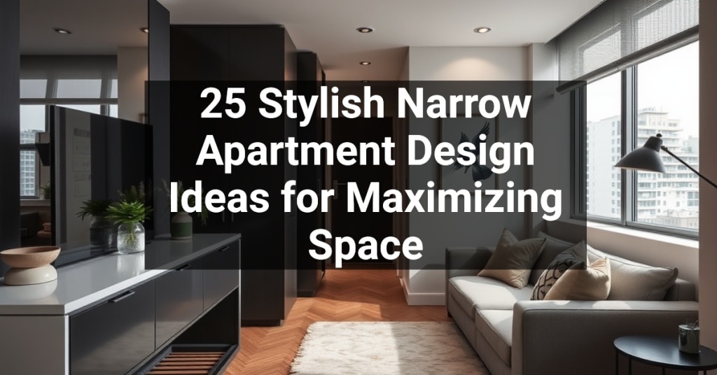 25 Stylish Narrow Apartment Design Ideas for Maximizing Space