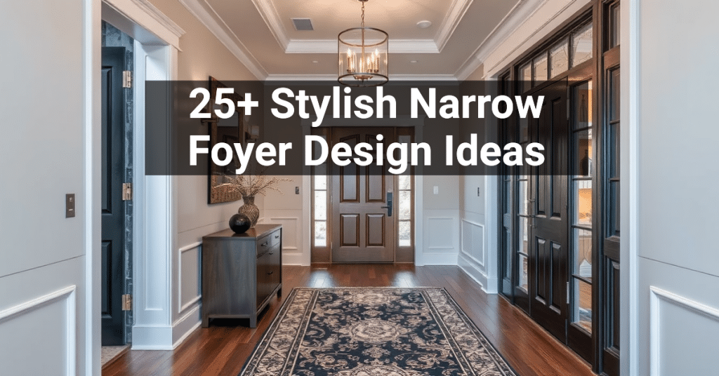 25+ Stylish Narrow Foyer Design Ideas