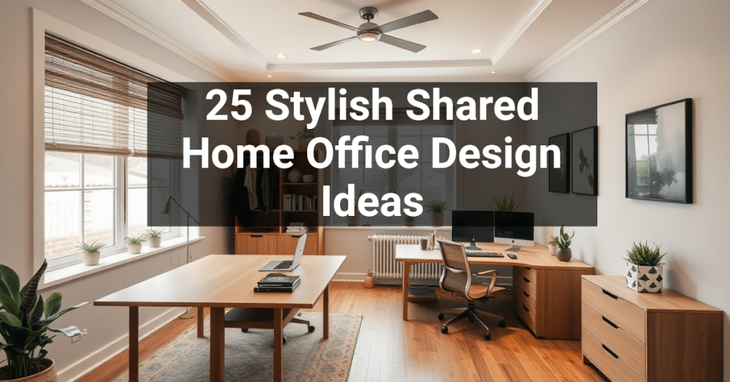 25 Stylish Shared Home Office Design Ideas