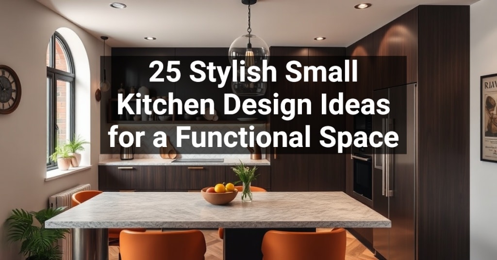 25 Stylish Small Kitchen Design Ideas for a Functional Space