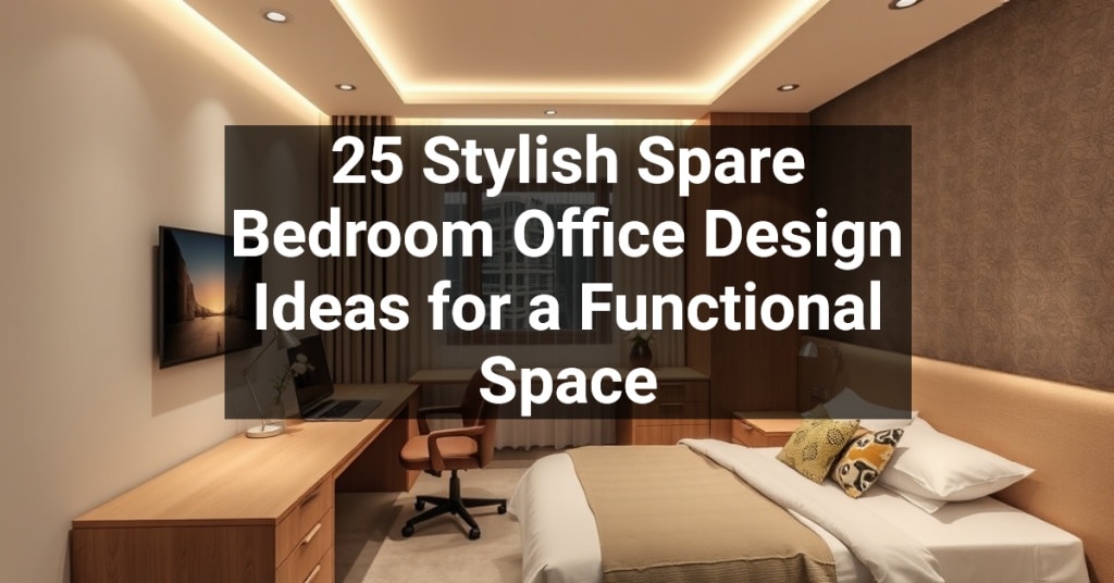 25 Stylish Spare Bedroom Office Design Ideas for a Functional Space