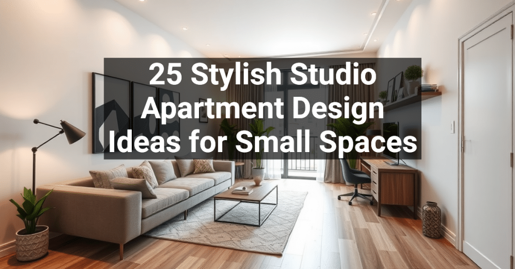 25 Stylish Studio Apartment Design Ideas for Small Spaces