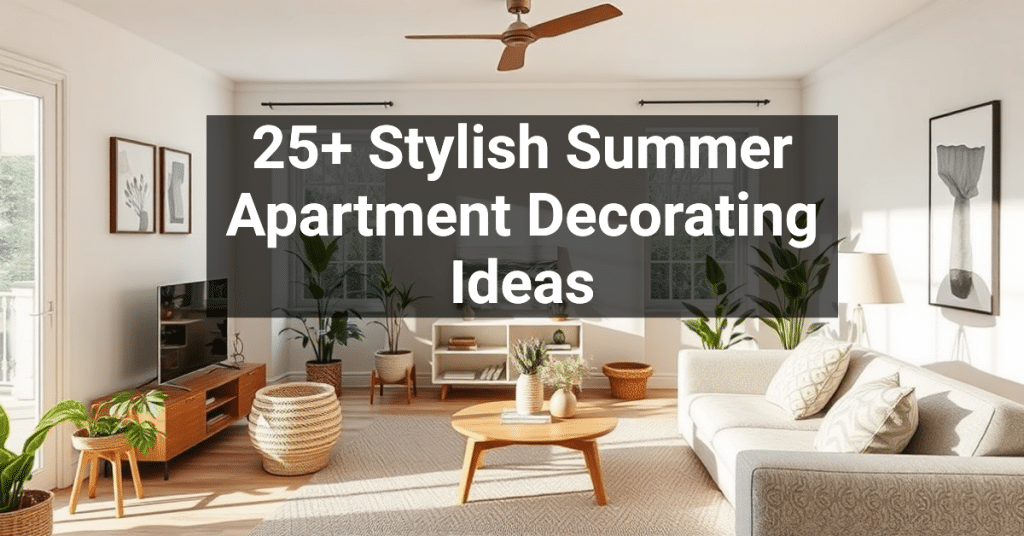 25+ Stylish Summer Apartment Decorating Ideas