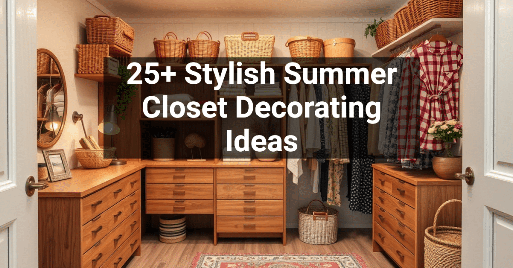 25+ Stylish Summer Closet Decorating Ideas