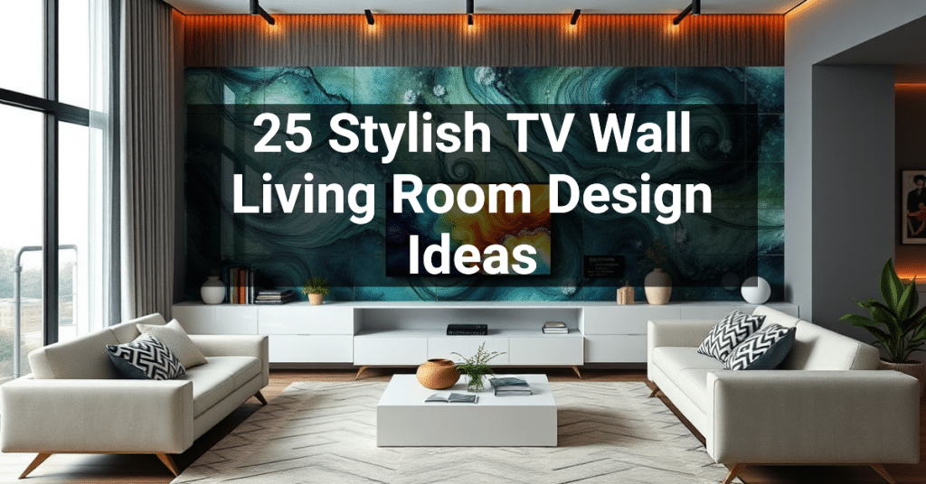 25 Stylish TV Wall Living Room Design Ideas