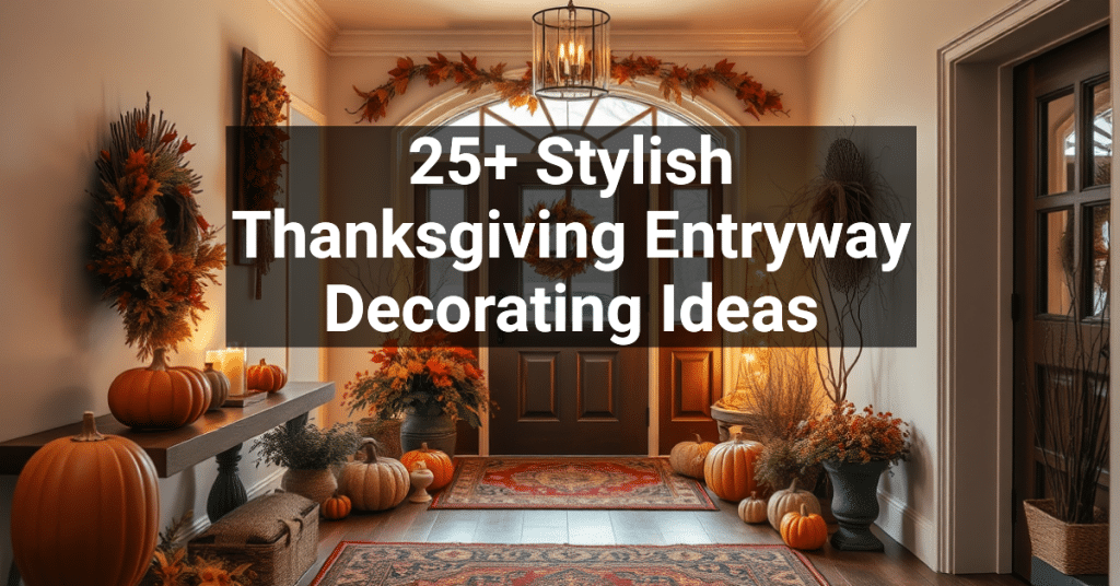 25+ Stylish Thanksgiving Entryway Decorating Ideas