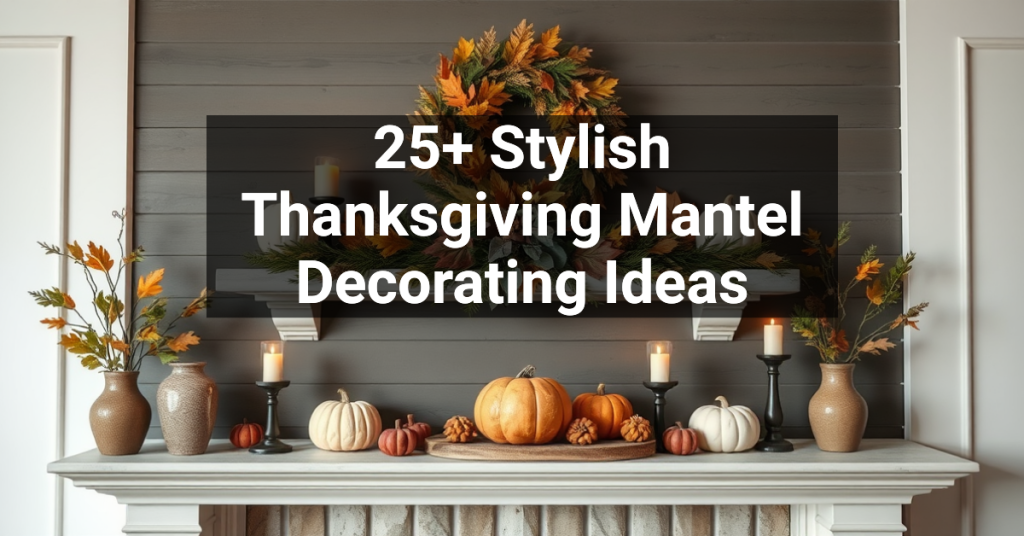 25+ Stylish Thanksgiving Mantel Decorating Ideas