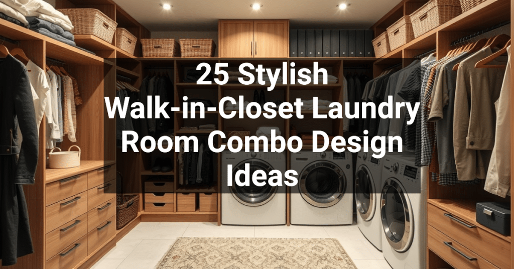 25 Stylish Walk-in-Closet Laundry Room Combo Design Ideas