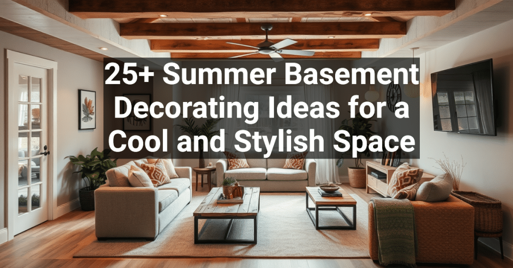 25+ Summer Basement Decorating Ideas for a Cool and Stylish Space