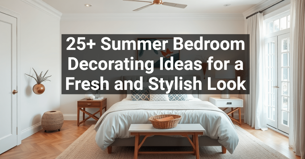 25+ Summer Bedroom Decorating Ideas for a Fresh and Stylish Look