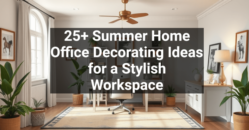 25+ Summer Home Office Decorating Ideas for a Stylish Workspace