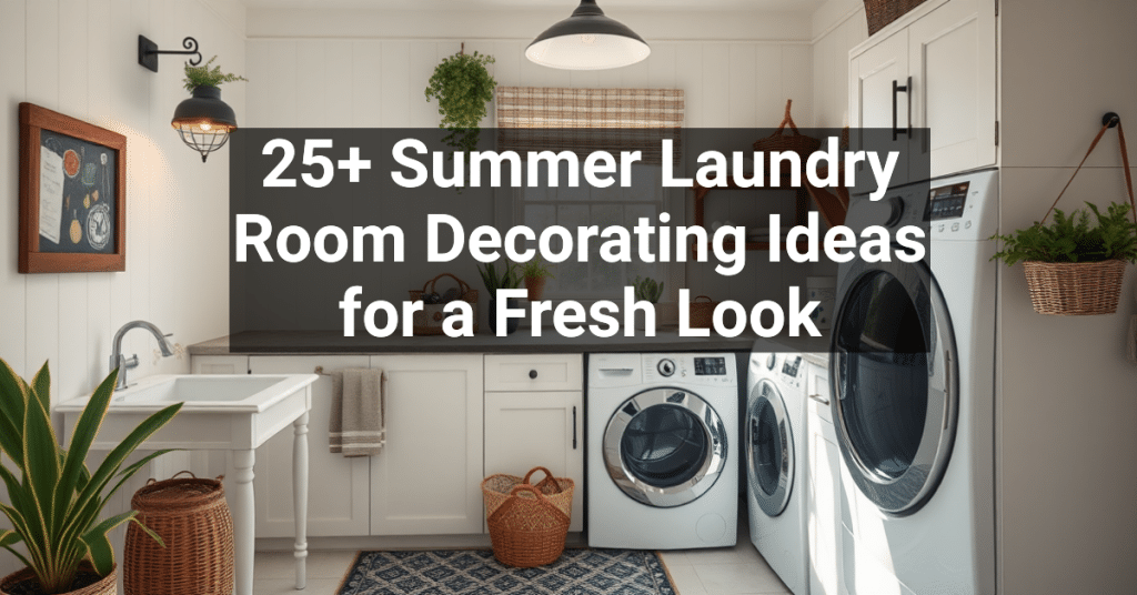 25+ Summer Laundry Room Decorating Ideas for a Fresh Look