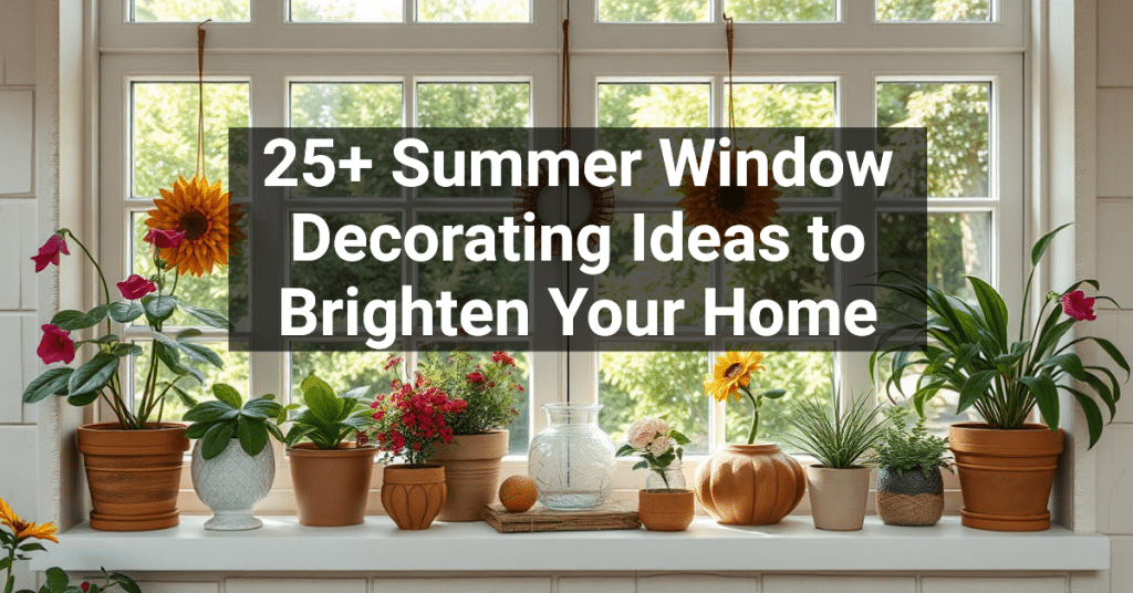 25+ Summer Window Decorating Ideas to Brighten Your Home